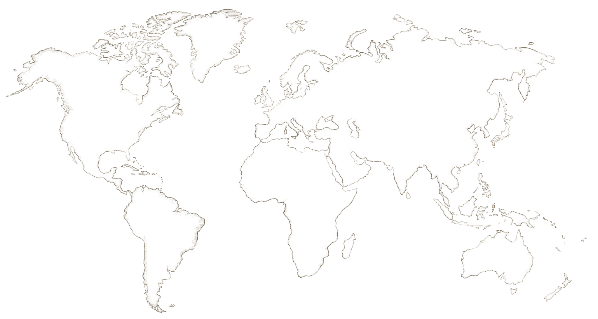 Outline map of the world showing jurisdictions represented across the Alliance